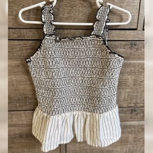 Zara kids Smocked, embroidered top